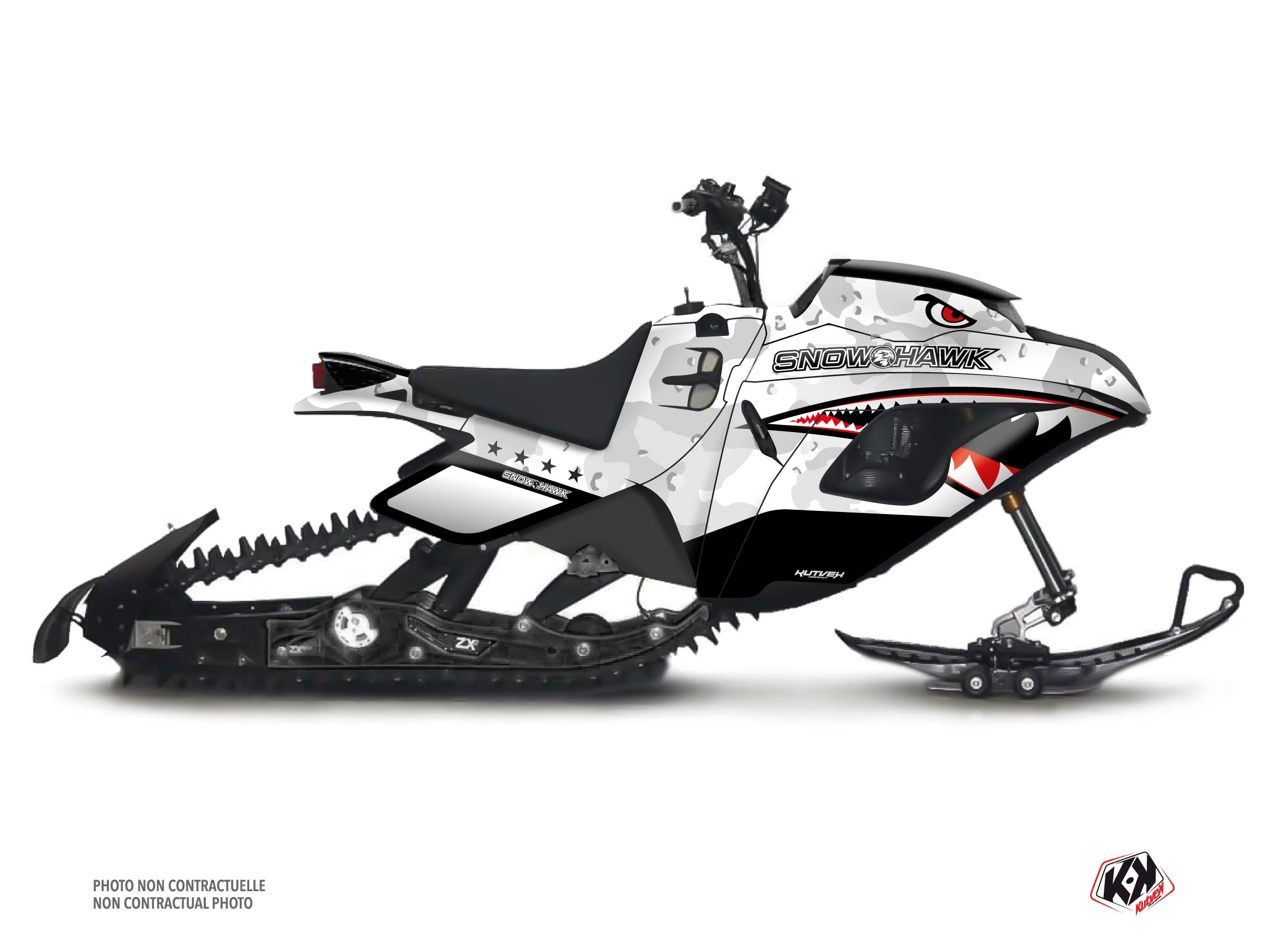 snow hawk snowmobile fleet serie graphic kit