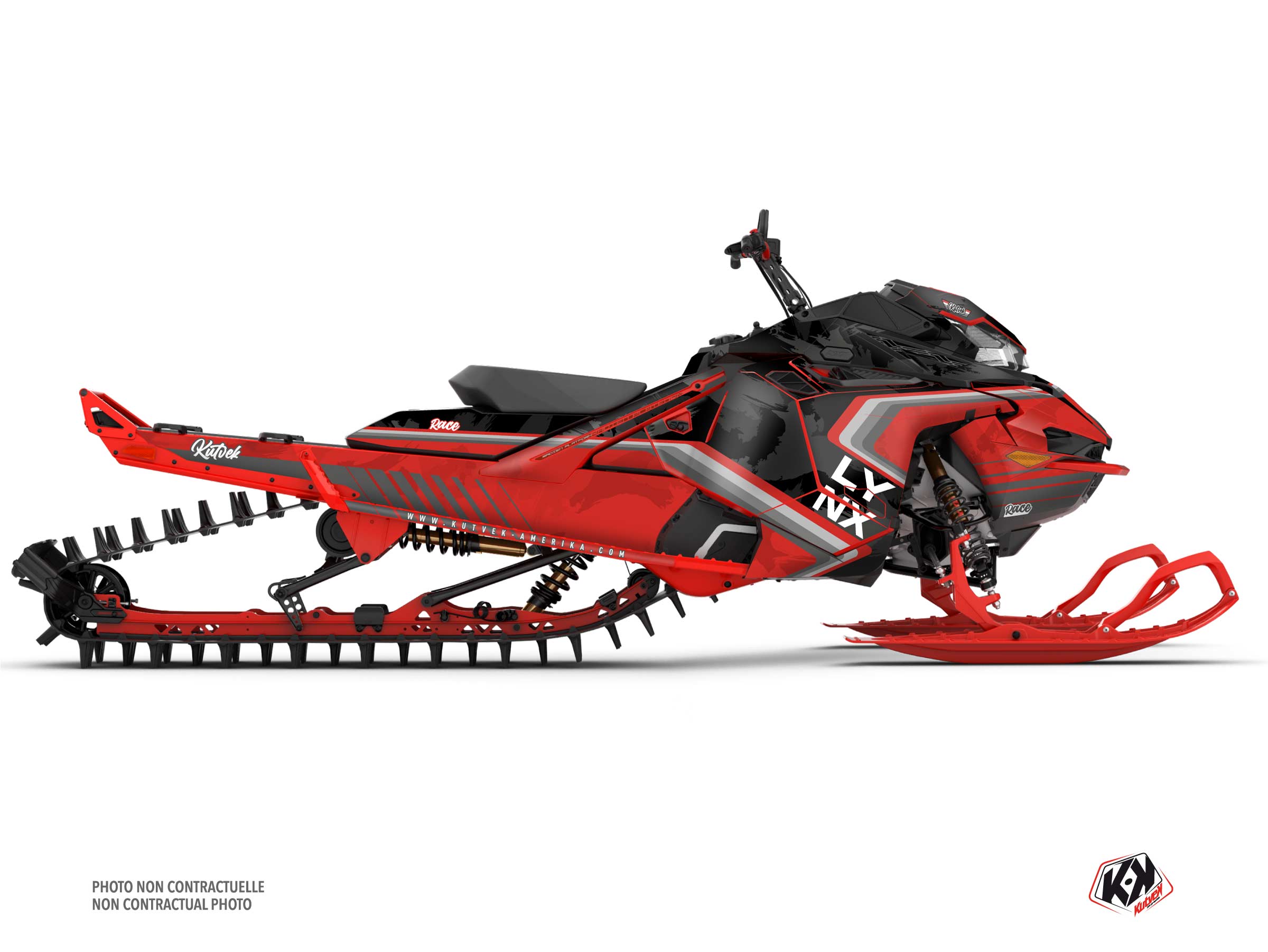 lynx snowmobile race serie graphic kit
